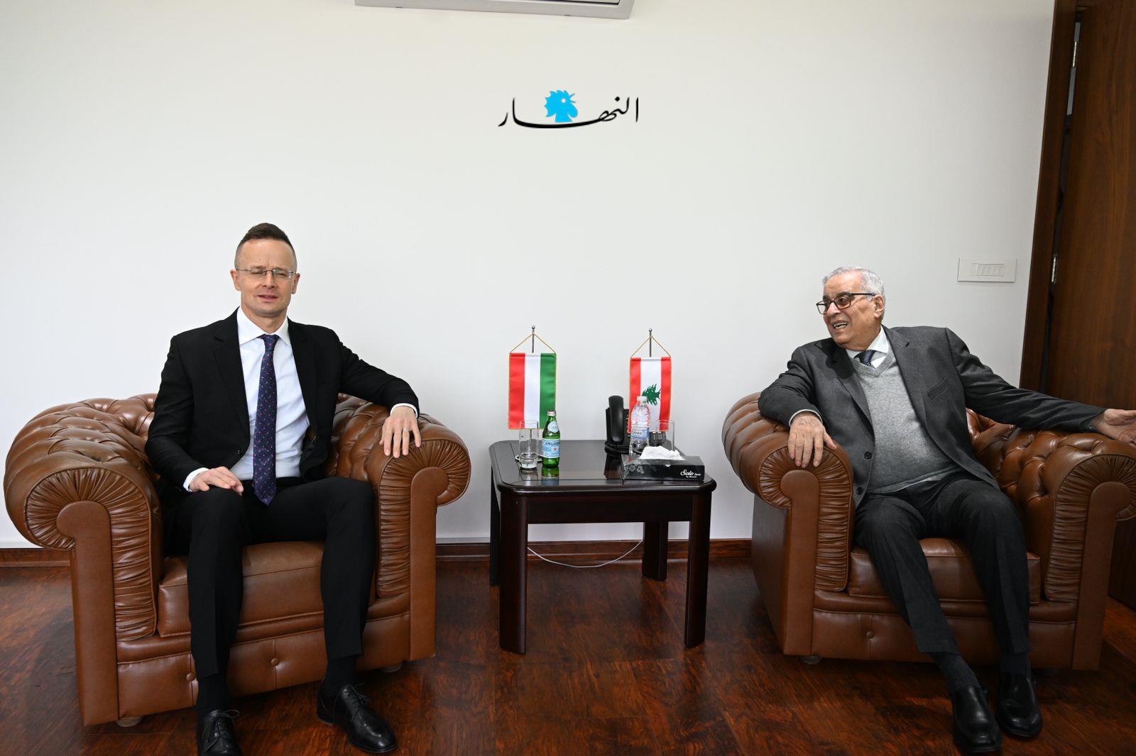 بالصور- لقاء بين بو حبيب ونظيره الهنغاري